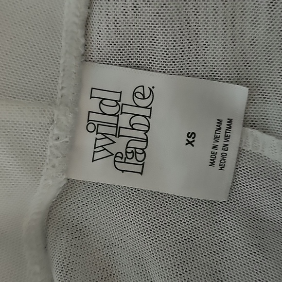 Wild Fable Women's Mesh High Waist Flare Cover Up Pants - Picture 4 of 4